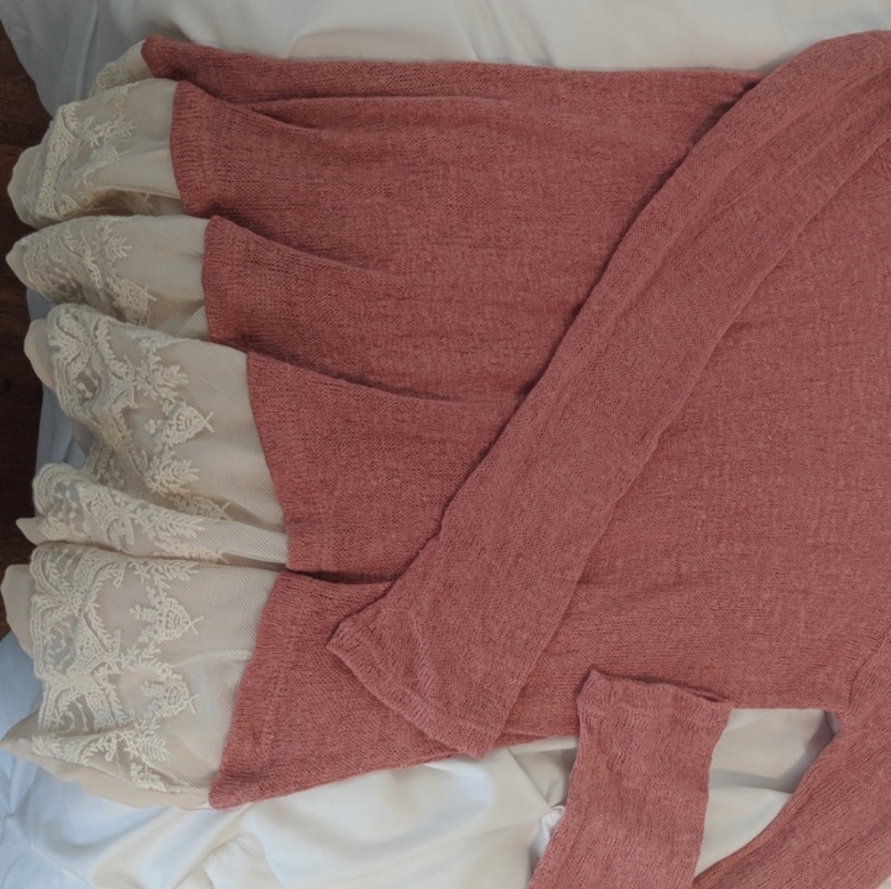 Open shoulder sweater